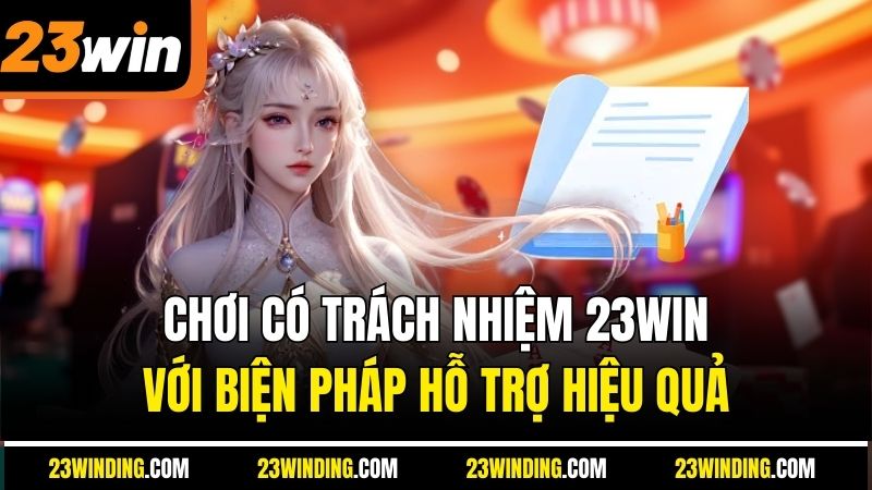 Chơi có trách nhiệm 23Win với biện pháp hỗ trợ hiệu quả