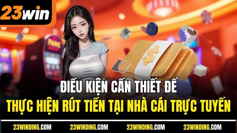 Điều kiện cần thiết để thực hiện rút tiền tại nhà cái trực tuyến